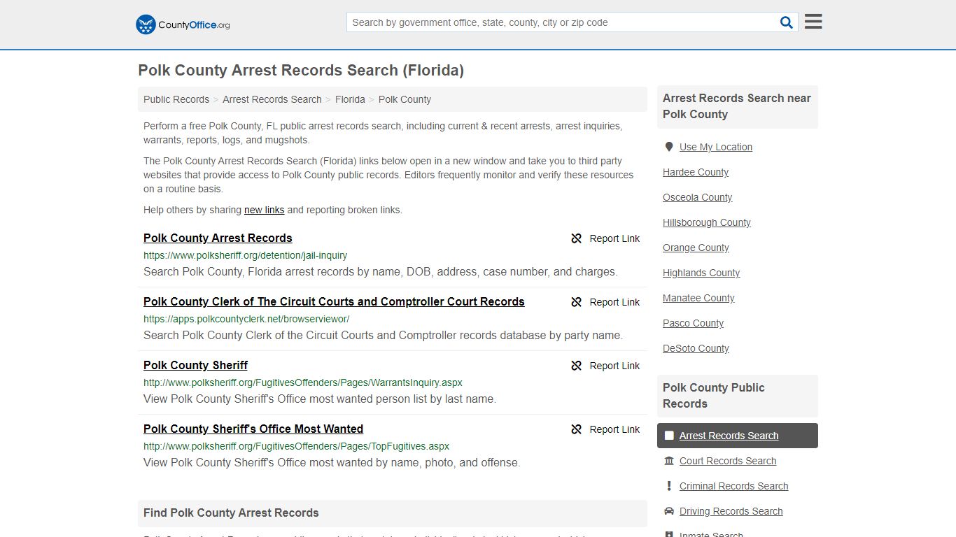Arrest Records Search - Polk County, FL (Arrests & Mugshots)